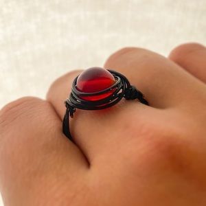 Red and Black Ring